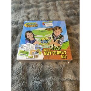 Butterfly Growing Kit Live Caterpillar To Butterfly Project Set Mesh Net Cage